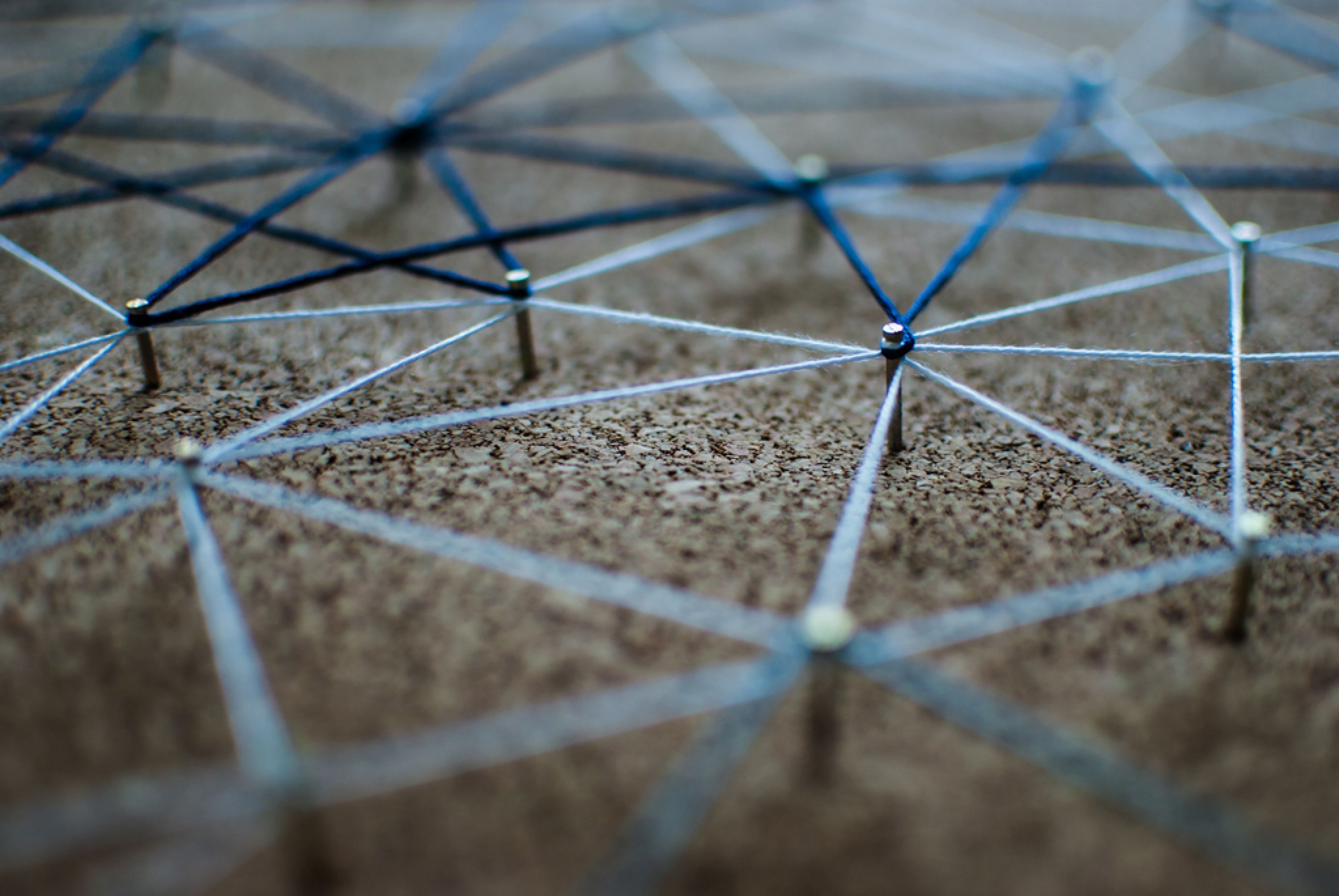 Faeden als Netz verknotet. Netzwerkorganisation eine Alternative.